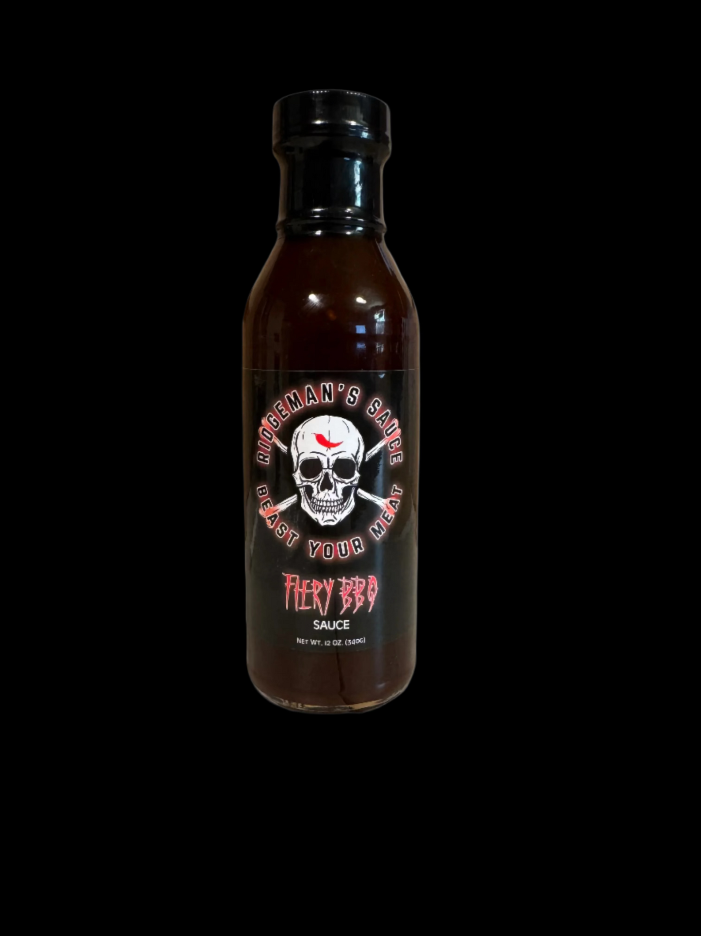 12oz Bottle Ridgeman's Fiery BBQ Sauce