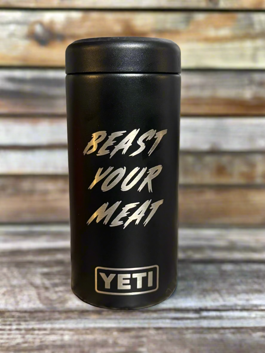 Ridgeman's Sauce 12oz SLIM Yeti can insulator