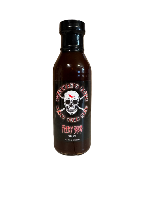 12oz Bottle Ridgeman's Fiery BBQ Sauce